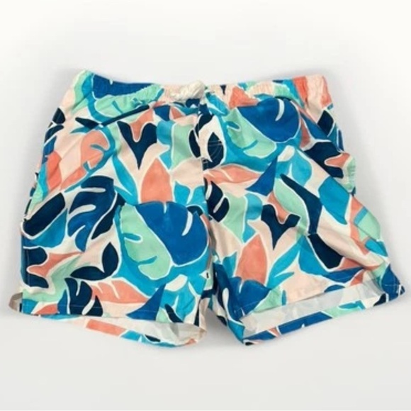 NWT Old Navy Men’s Swim Trunks Tropical Fun Beach Bathing Suit Large Lined - Picture 1 of 3